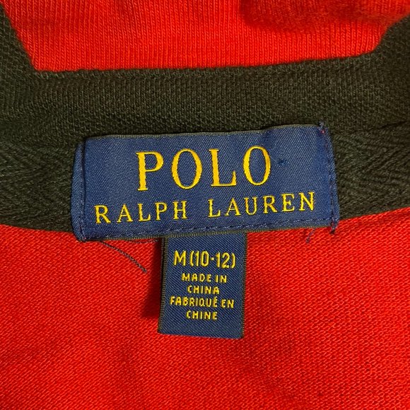Polo Ralph Lauren Youth Jacket Canada Flag Big Pony Zip Up Red Sz M - Picture 6 of 8